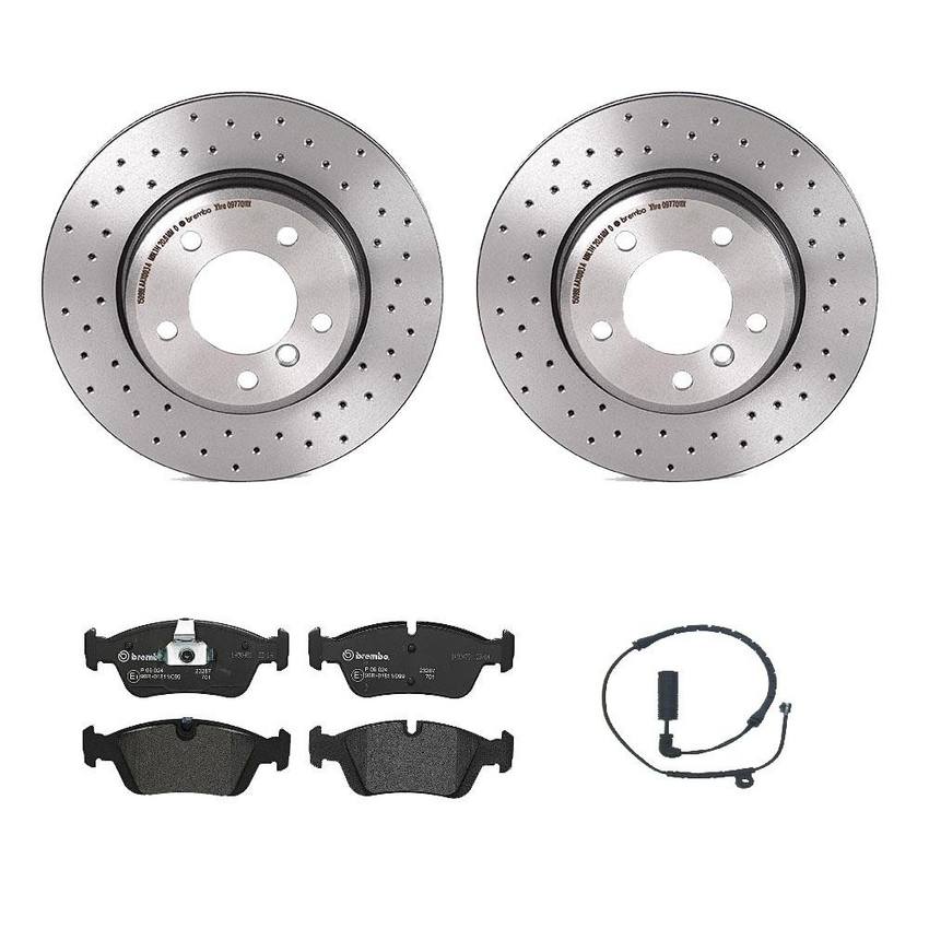 BMW Brembo Brake Kit - Pads and Rotors Front (300mm) (Xtra) (Low-Met) 34351164371 - Brembo 1563894KIT